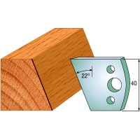 CMT SPINDLE MOULDER CUTTERS - Knives and Limiters 40mm - profile 124 - 690.124 - 691.124 Package